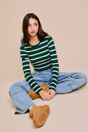 Lauren Stripe Knit Top