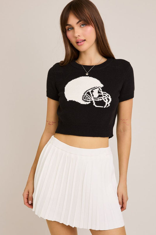 Aisha Football Helmet Sweater