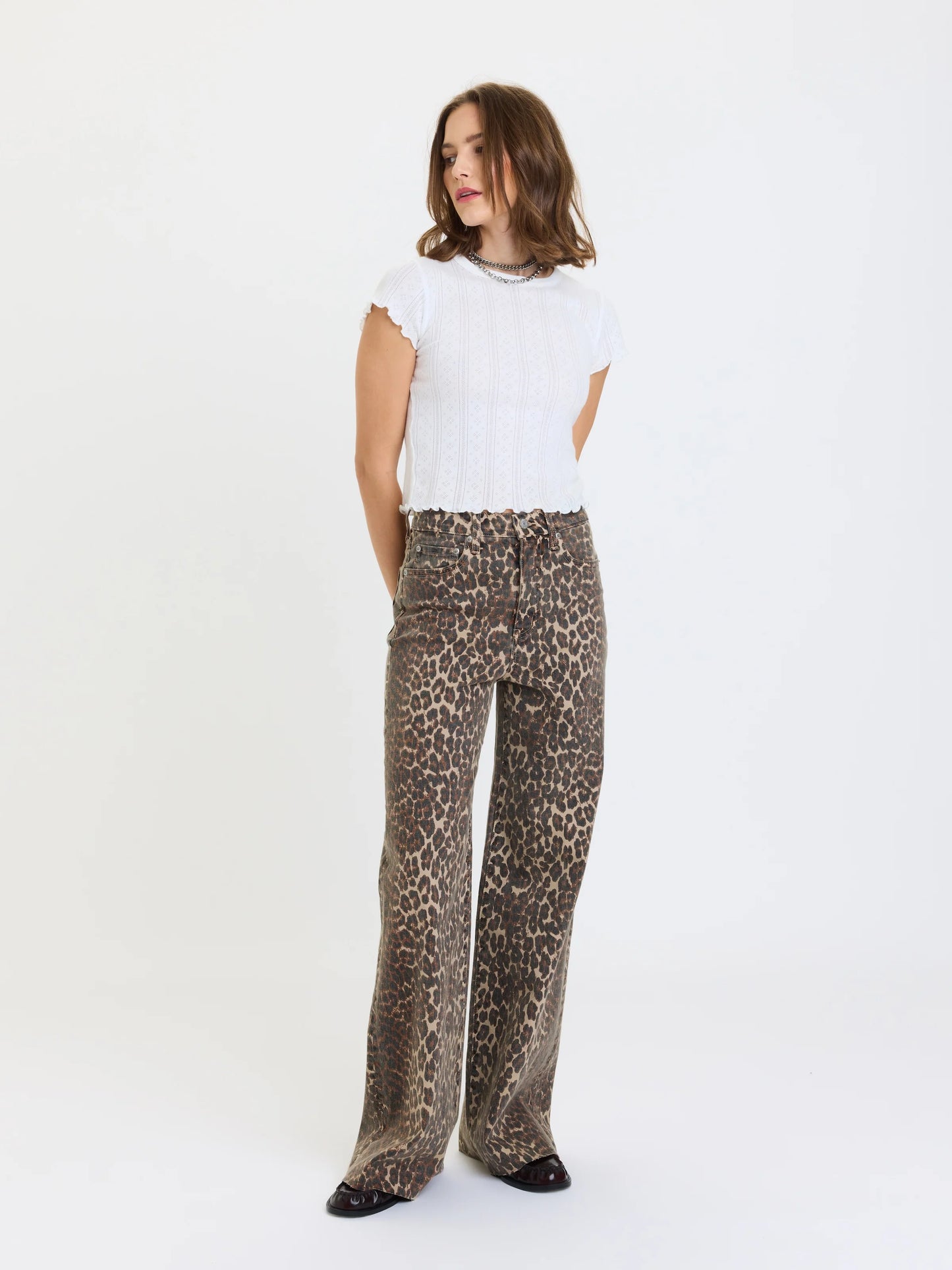 Far Out Wide Leg in Cool Cat
