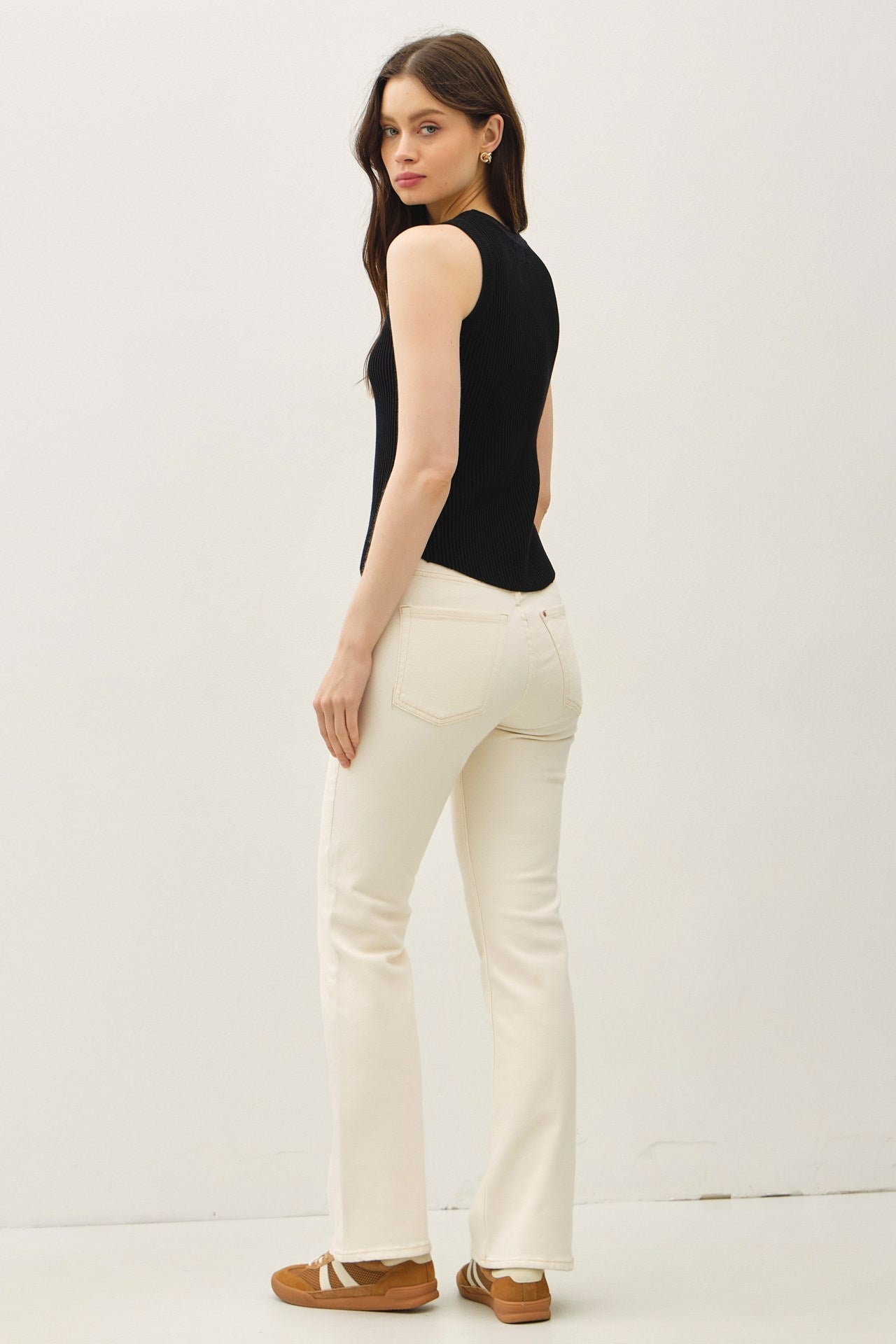 Nala Sweater Tank- Black