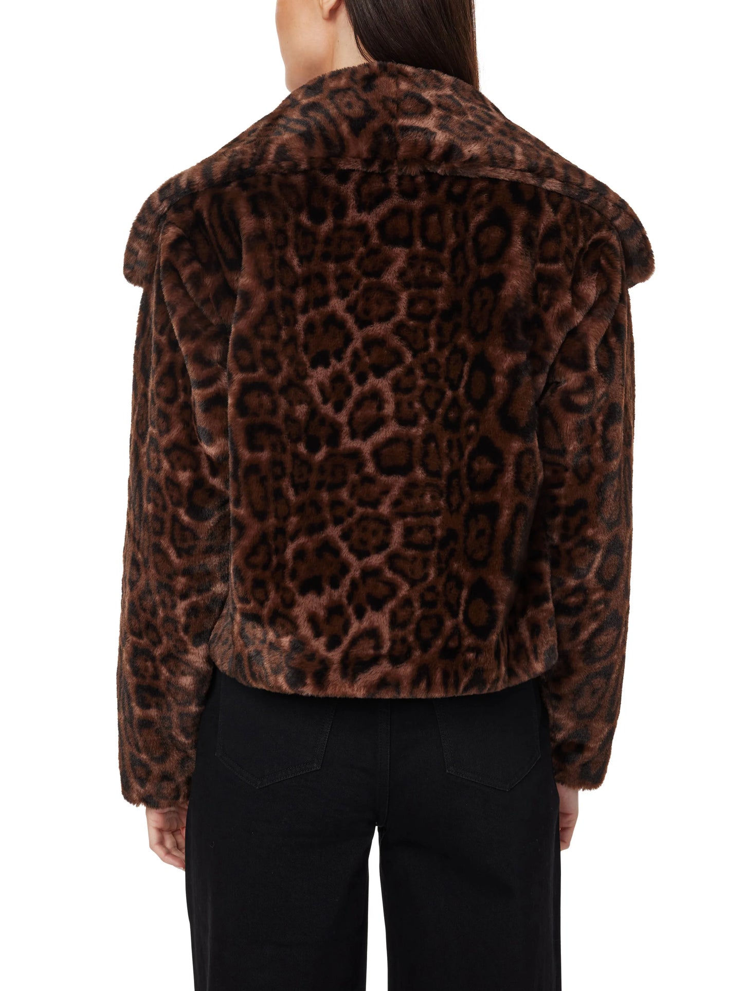 Annie Faux Fur Leopard Print