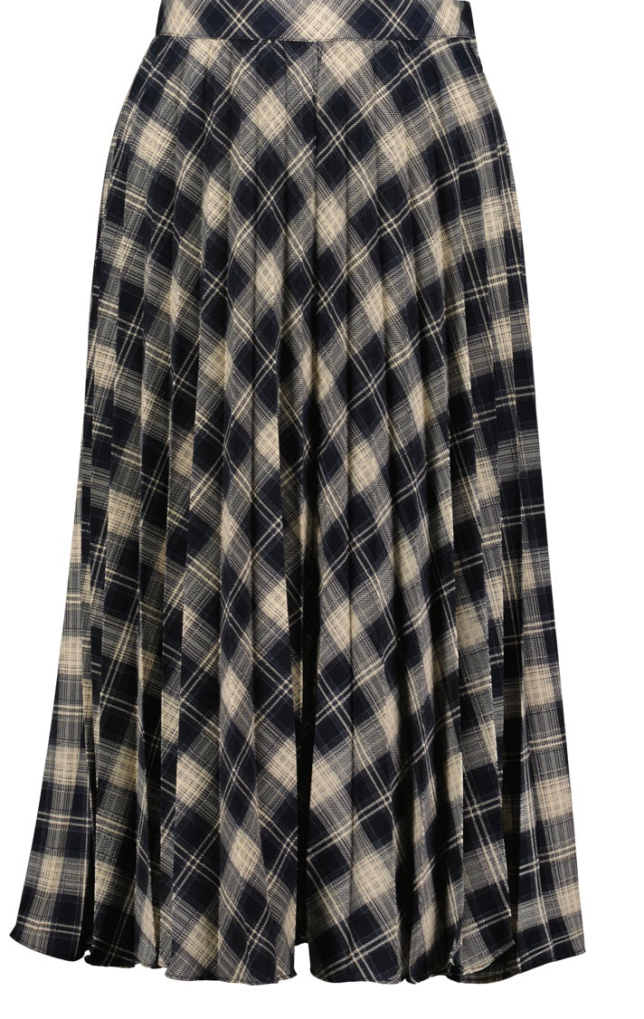 Beckette Pleat Midi Skirt