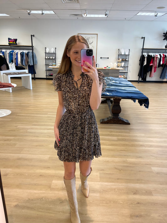 Addison Print Layered Dress