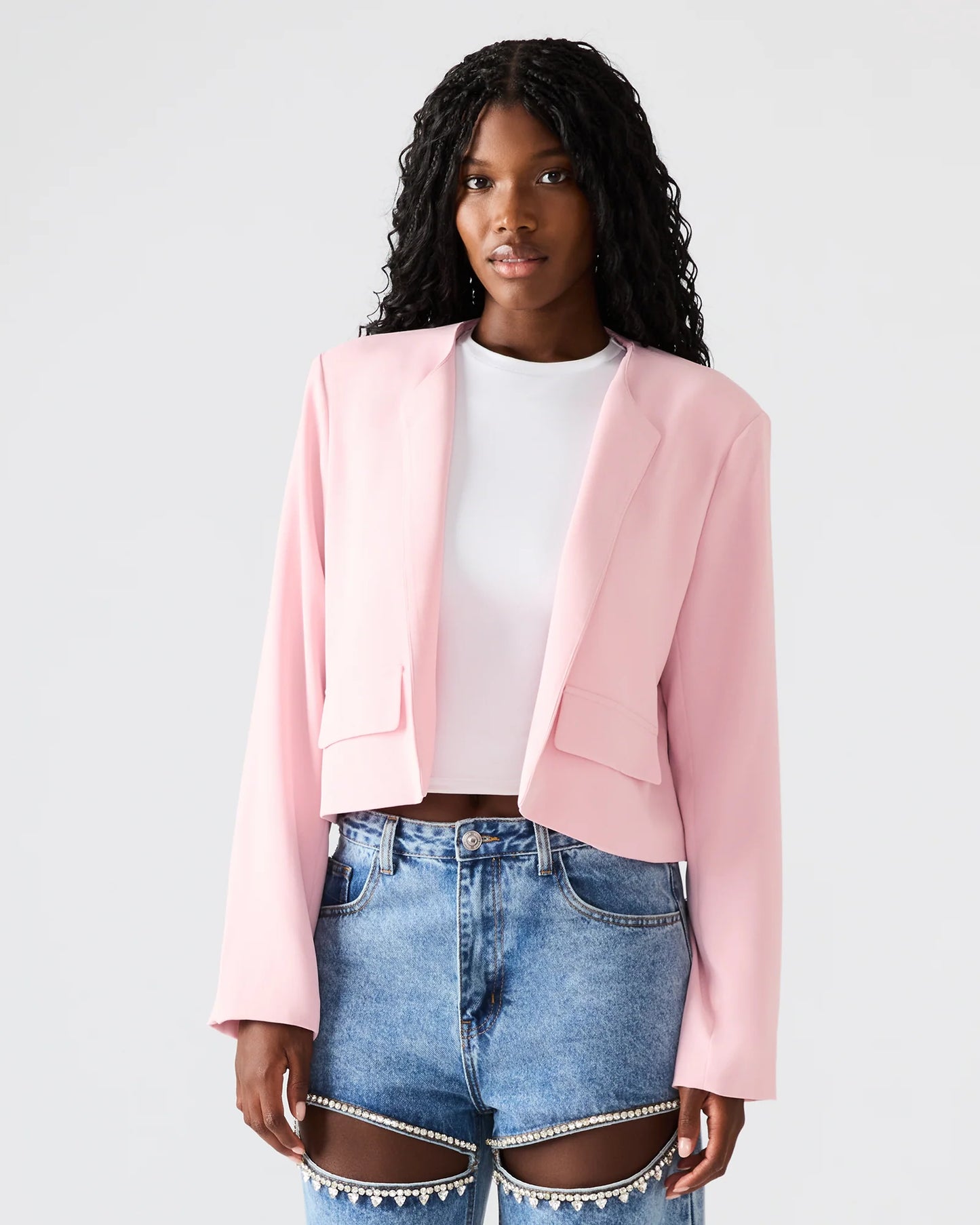 Serena Blazer- Powder Puff