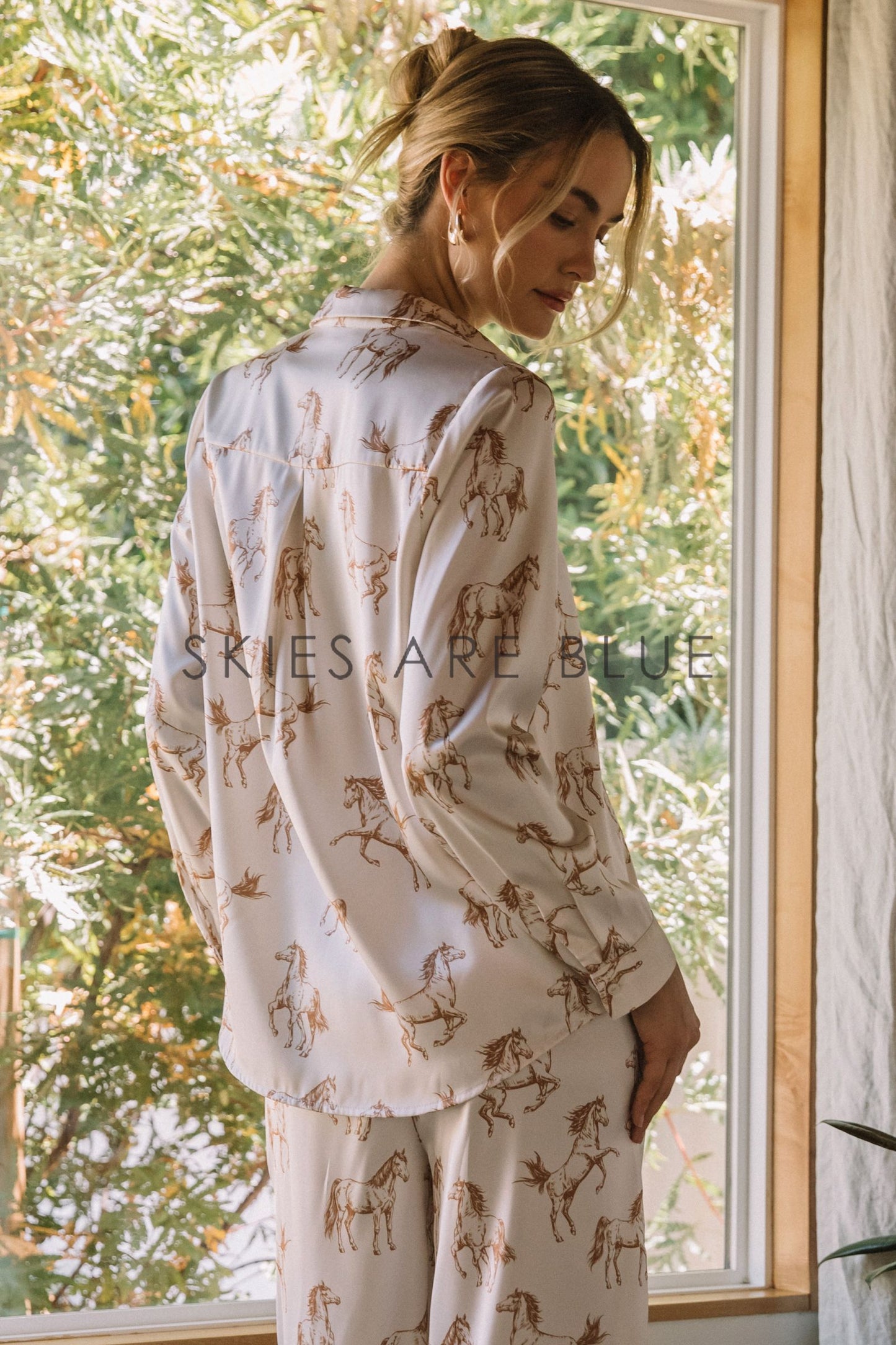 Loretta Horse Print Blouse