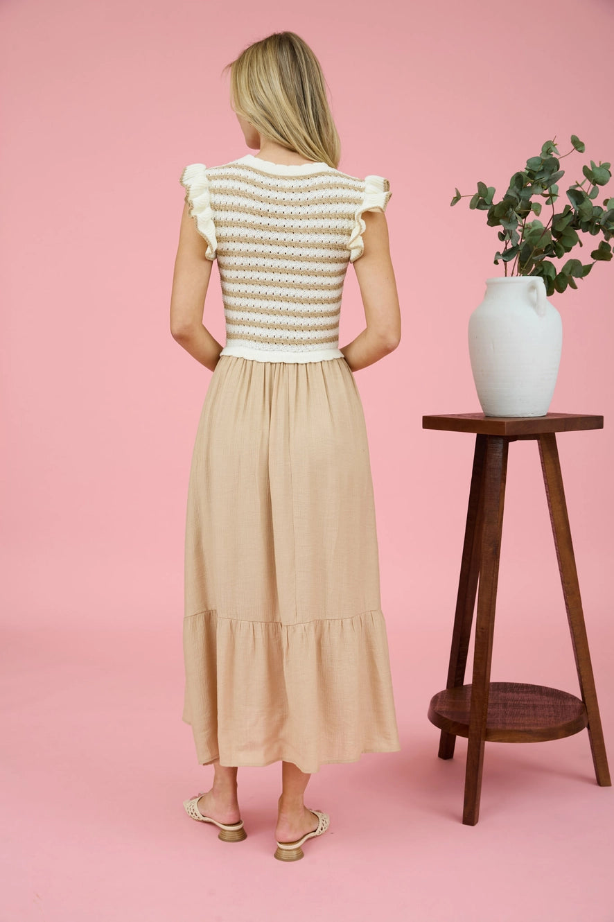 Kaydence Sweater Top MIDI Dress