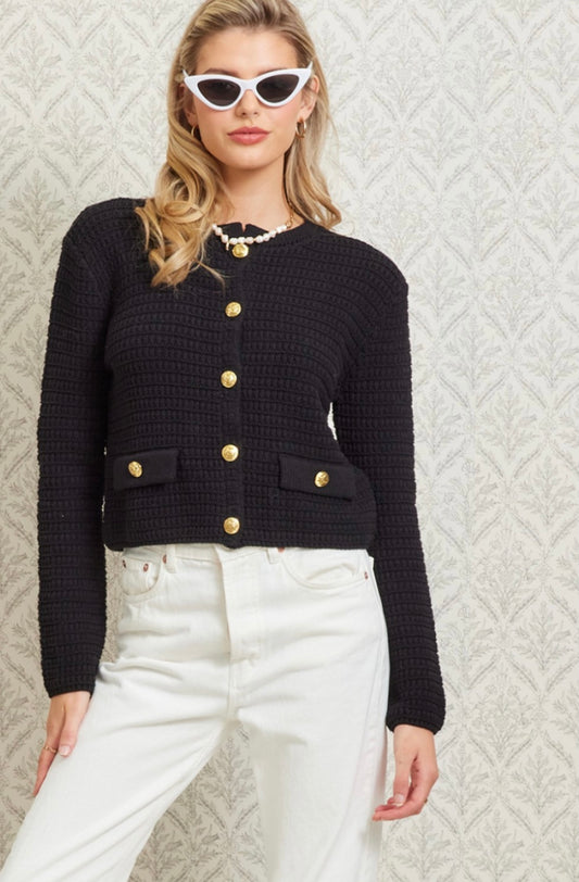 Penelope Textured Sweater Jacket