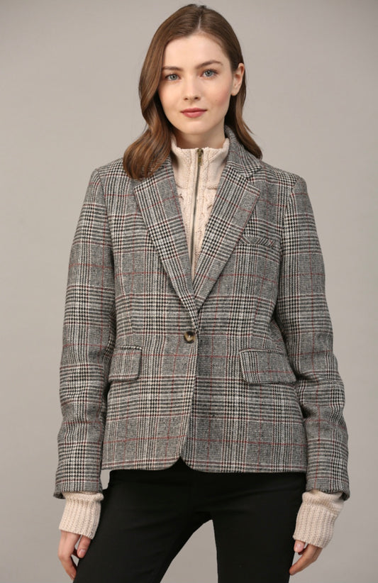 Valentina Plaid Blazer