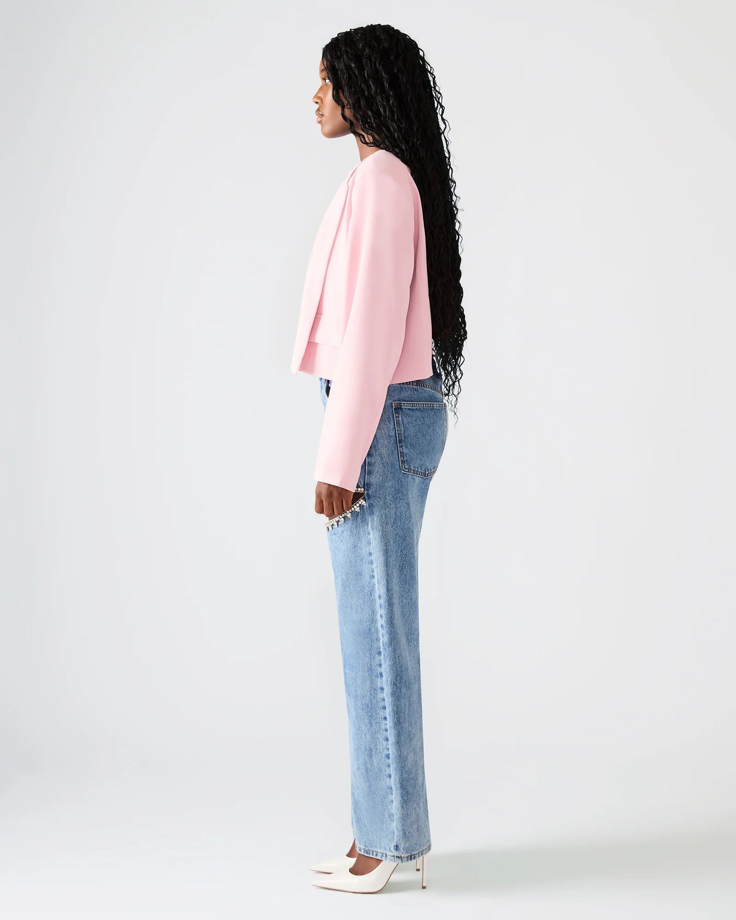 Serena Blazer- Powder Puff