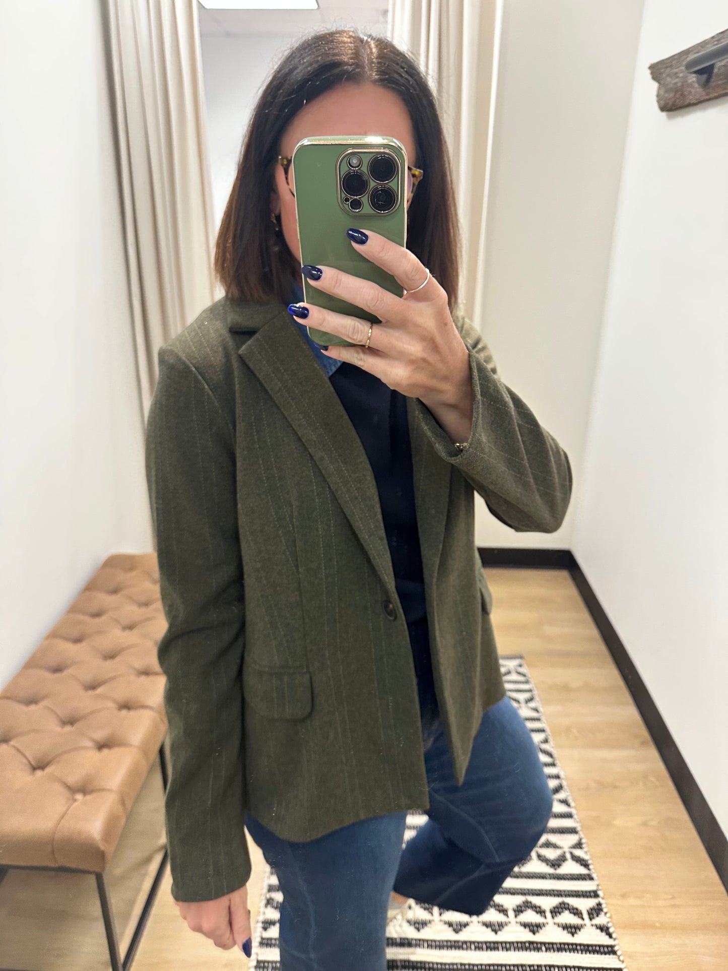 Anya Button Blazer