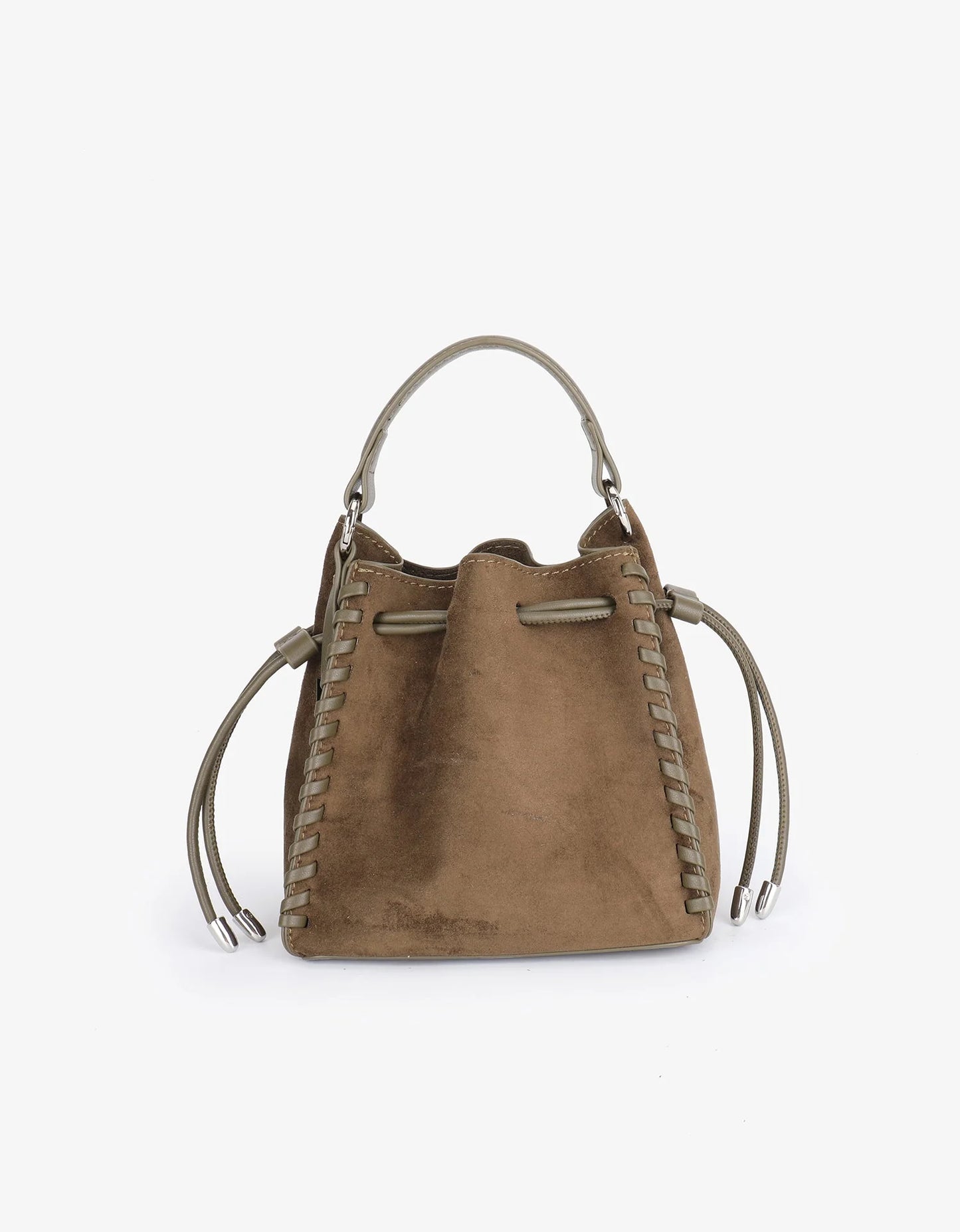 Fallon Mini Faux Suede Bag- Olive