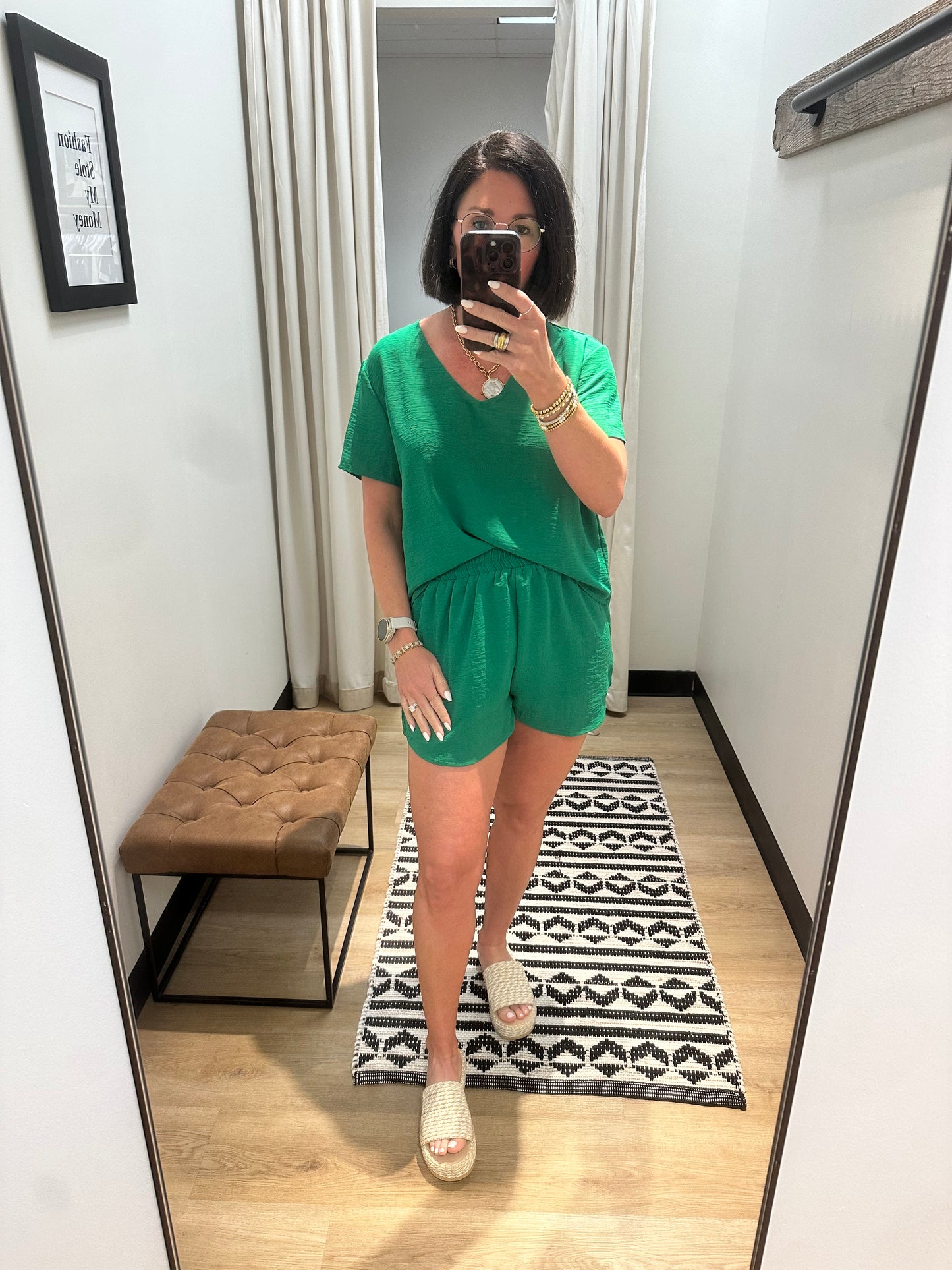 White Sands Set- Kelly Green