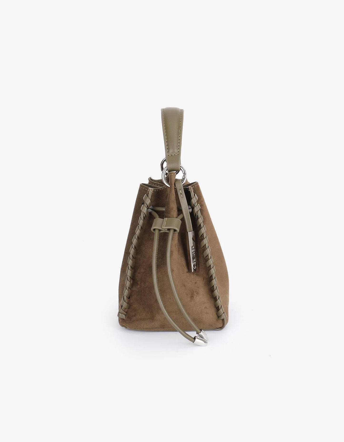 Fallon Mini Faux Suede Bag- Olive
