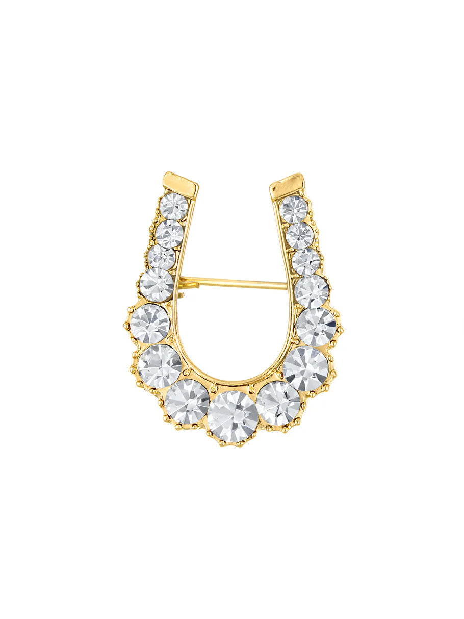 Filly Horseshoe Brooch