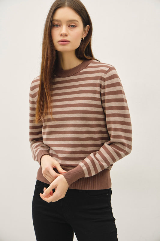 Caryn Sweater- Brown