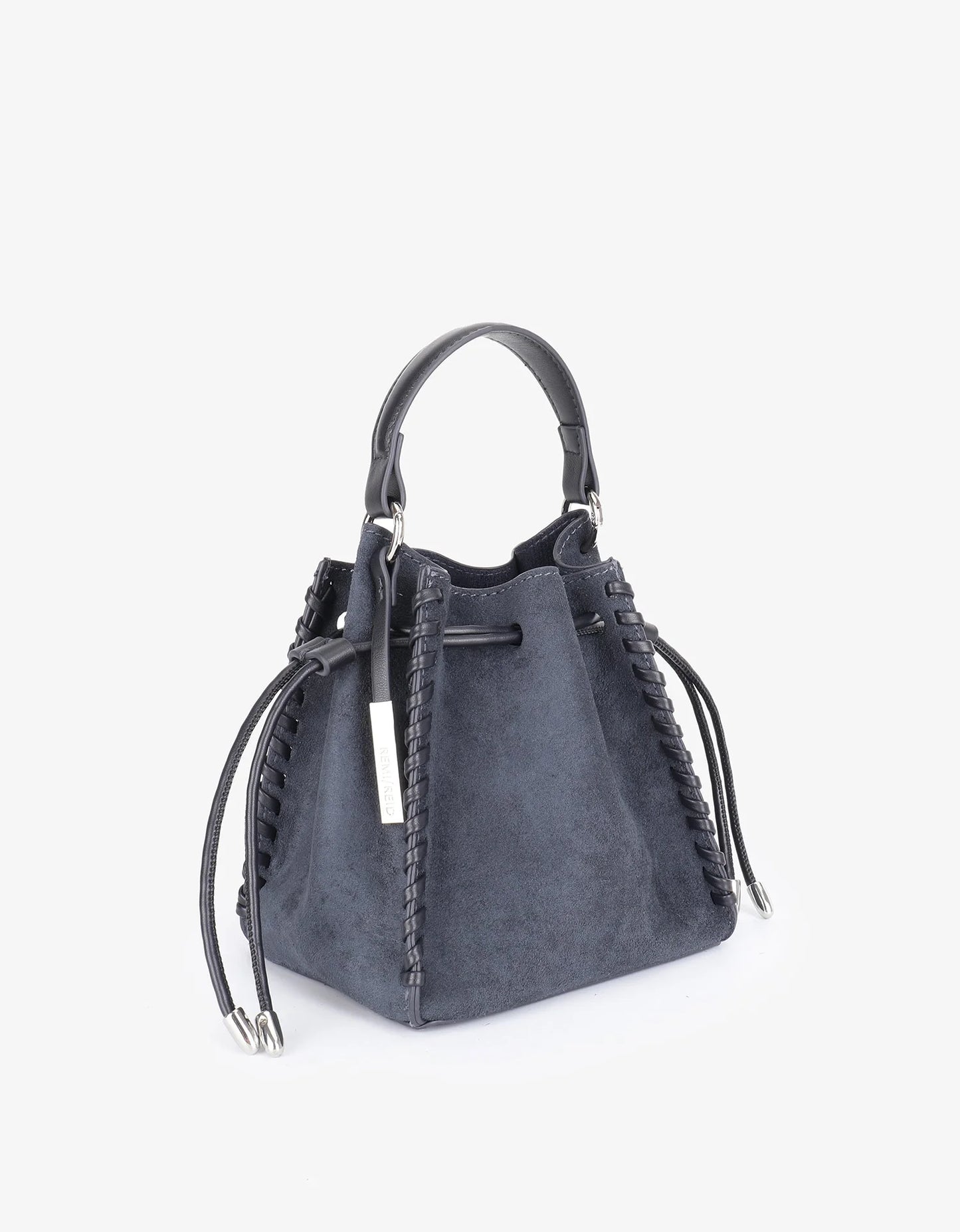 Fallon Mini Faux Suede Bag- Slate