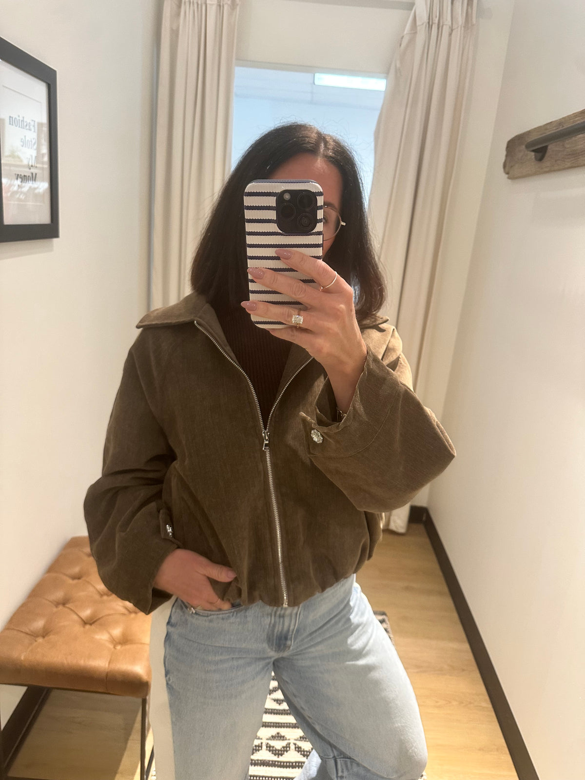 Aylin Bubble Jacket- Taupe