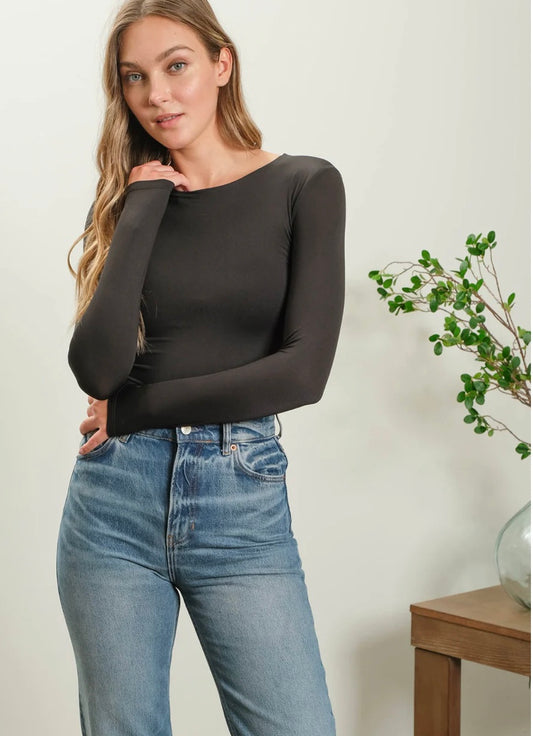 Jade Round Neck Bodysuit