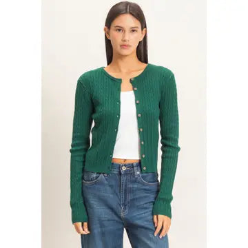 Rendi Cable Knit Cardigan