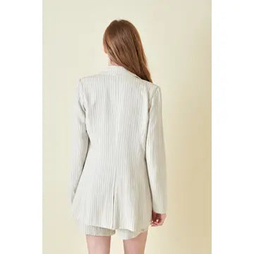 Cameron Striped Linen Blazer