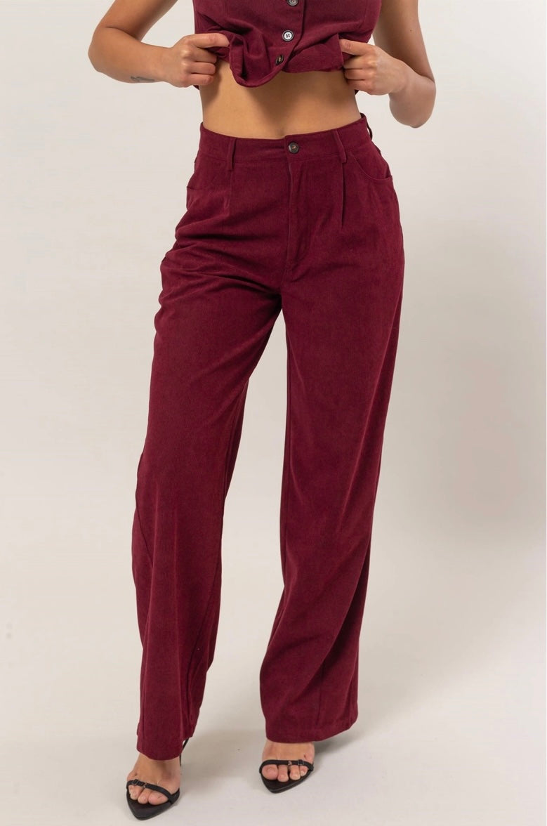 Isla Corduroy Vest & Pant Set