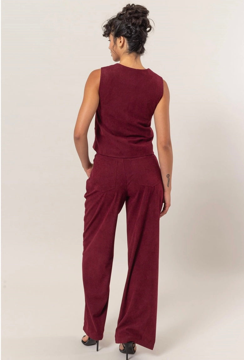 Isla Corduroy Vest & Pant Set