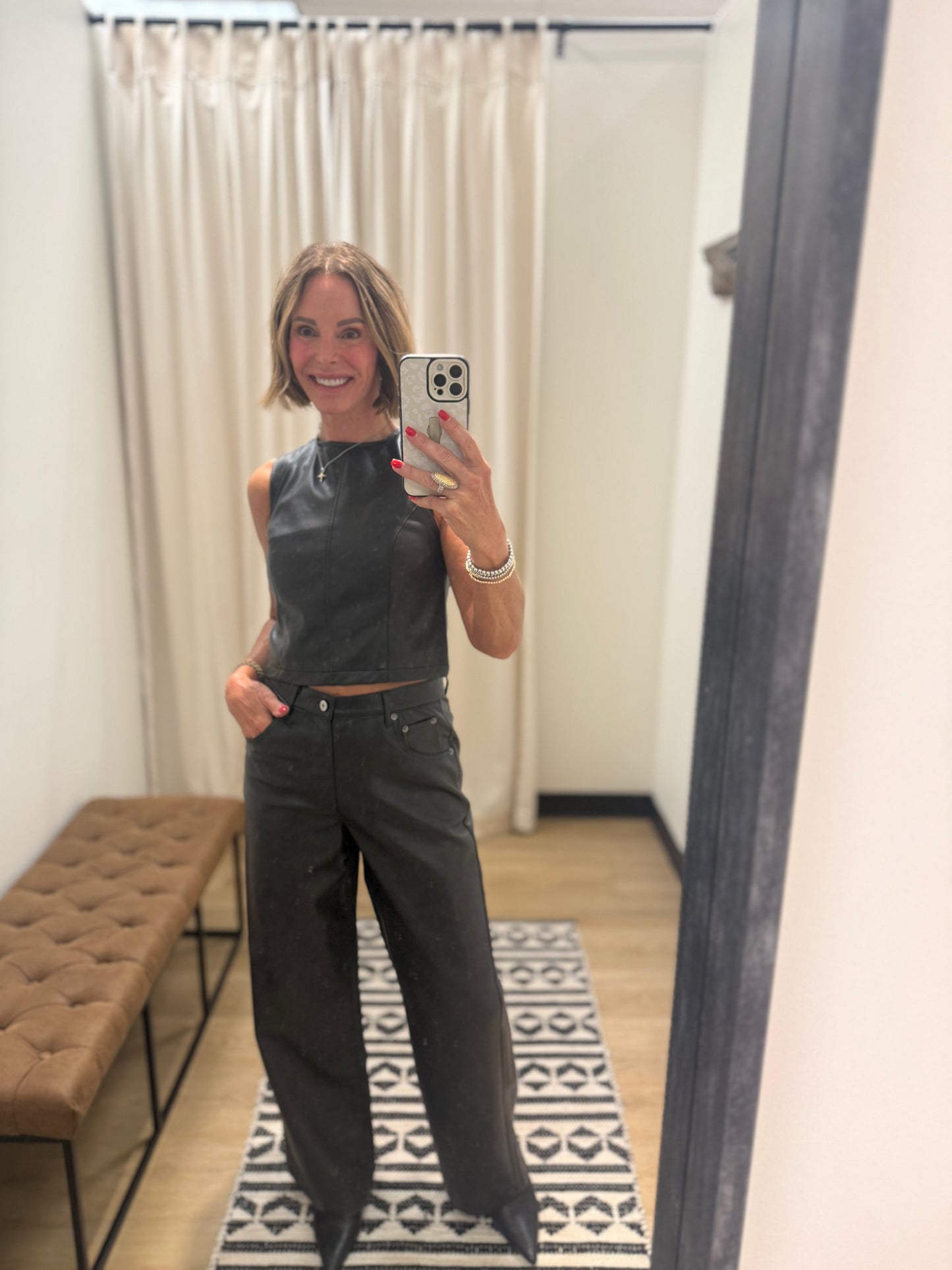 Jane Faux Leather Set