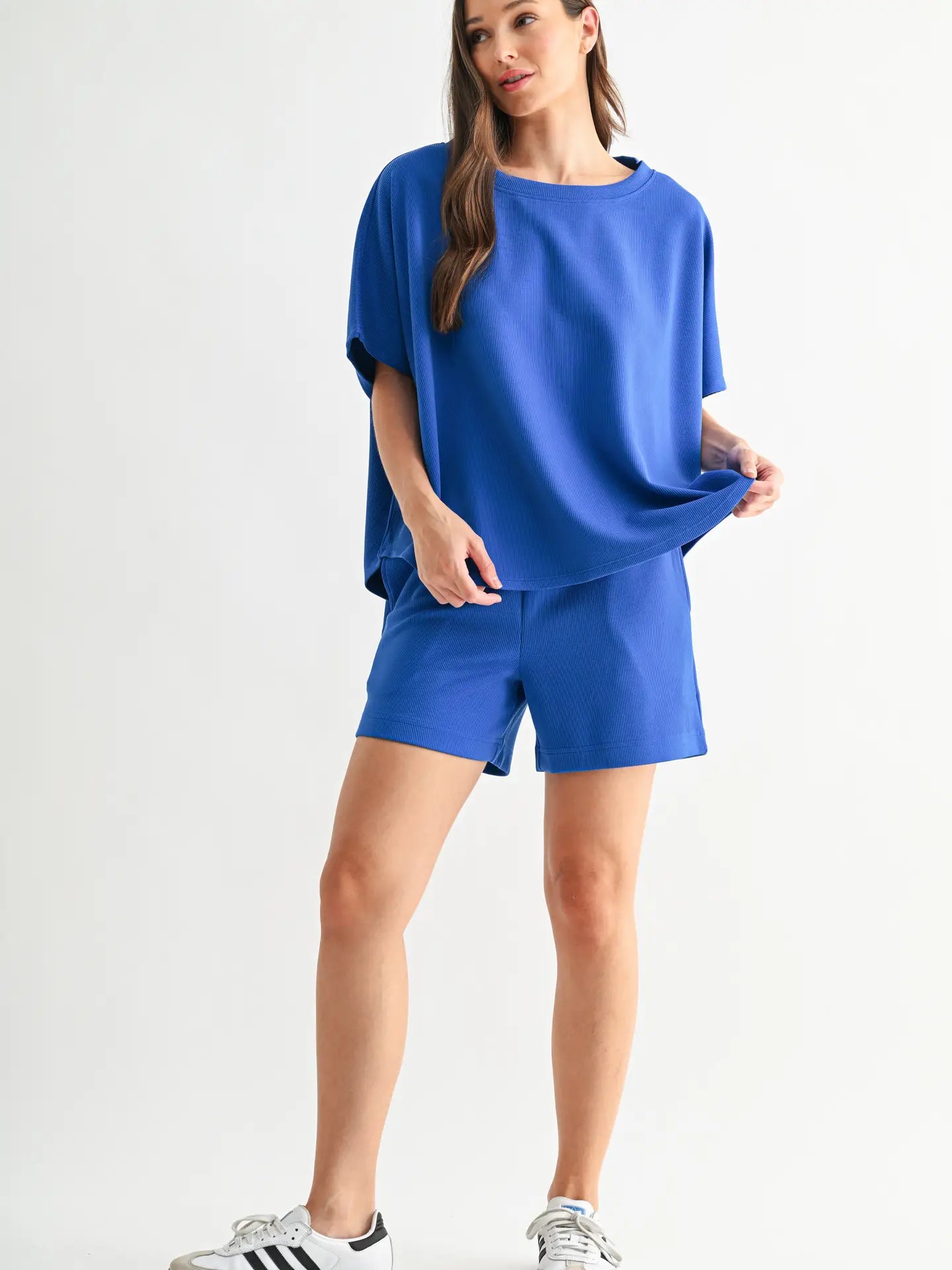 Luxe Sand Wash Rib Tee