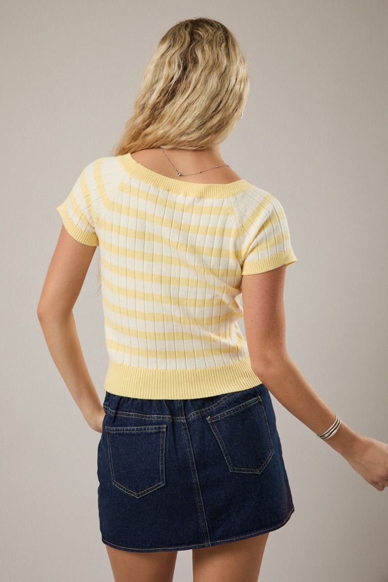 Lily Knit Short Sleeve Sweater