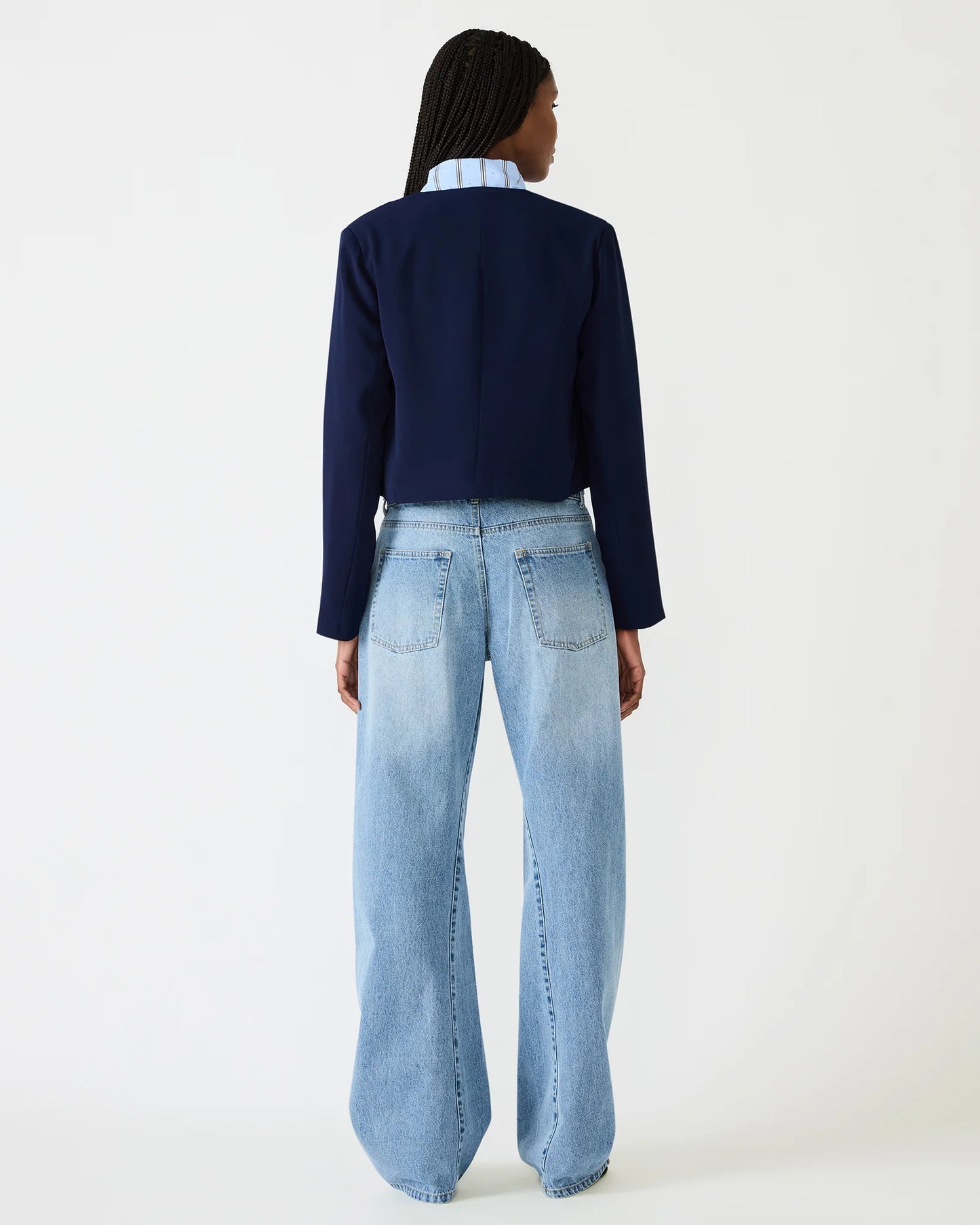 Serena Blazer- Marine