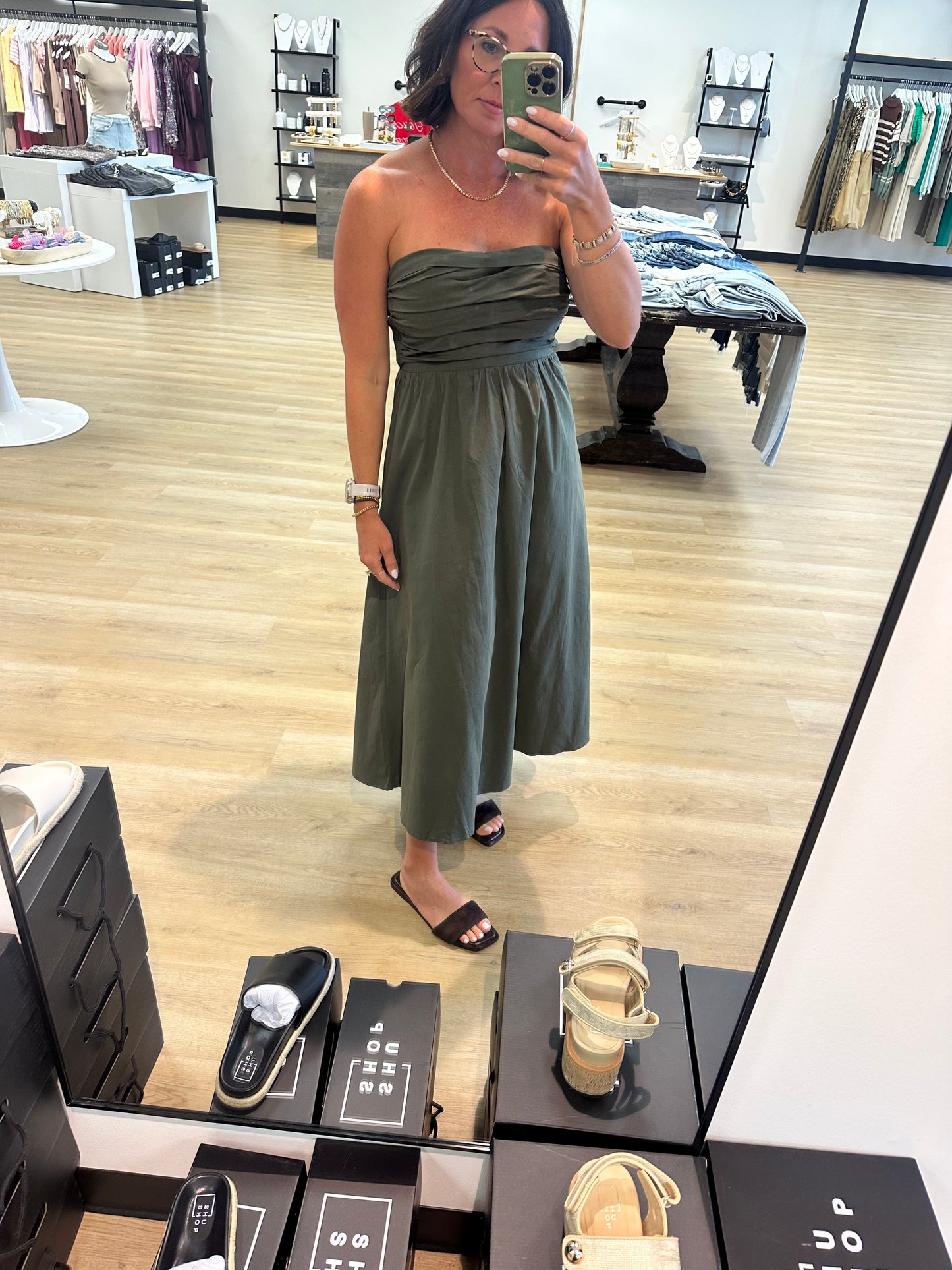 Mallory Tube Maxi- Olive