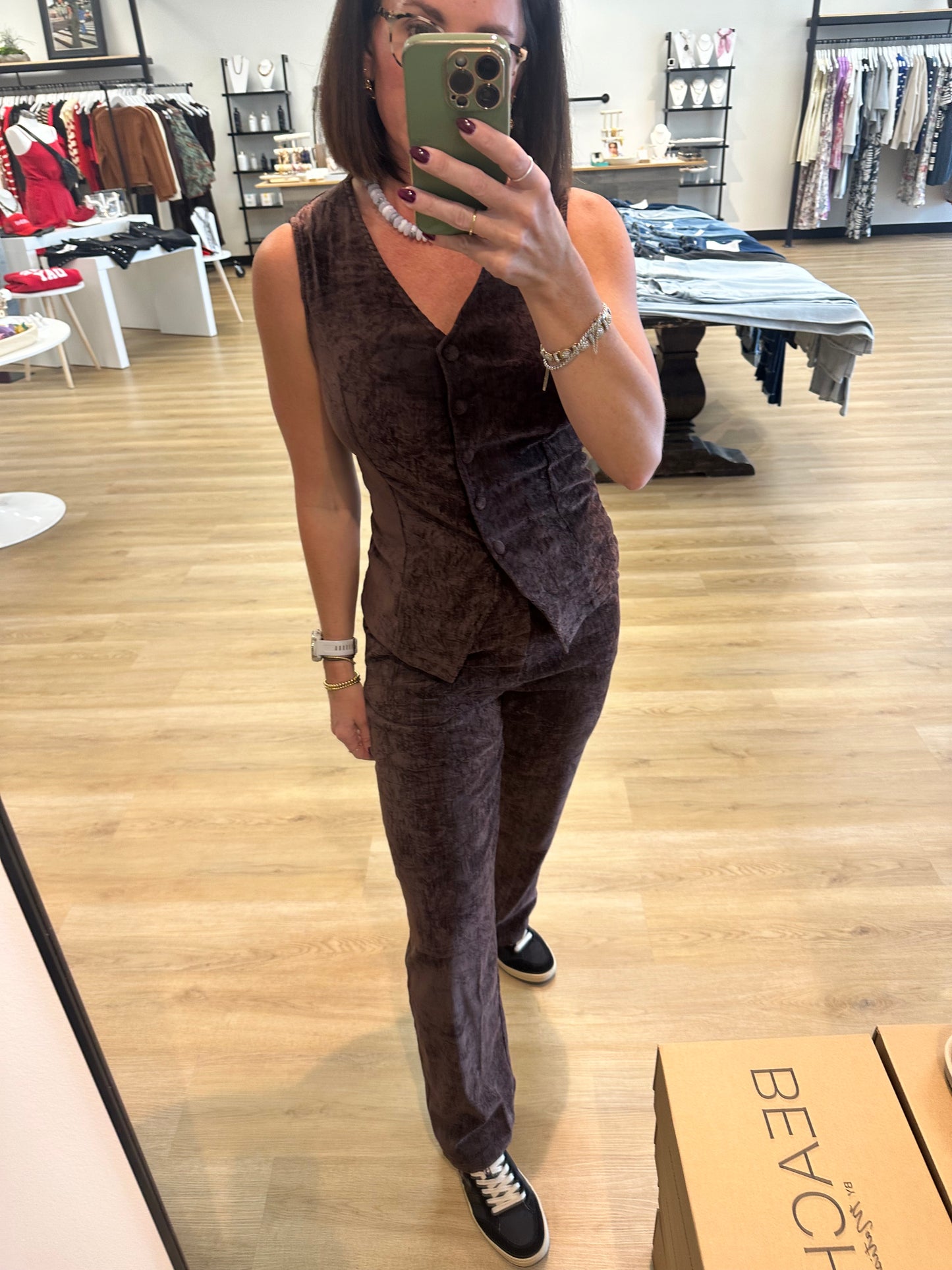 Hadley Brushed Velvet Pant