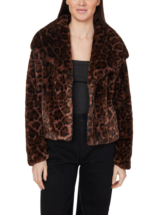 Annie Faux Fur Leopard Print