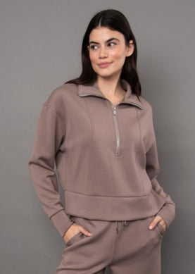 Mayura Signature 1/2 Zip- Moon Rock