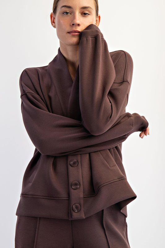 Landyn Modal Cardigan- Espresso