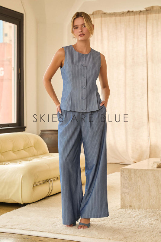 Juliette Striped Vest