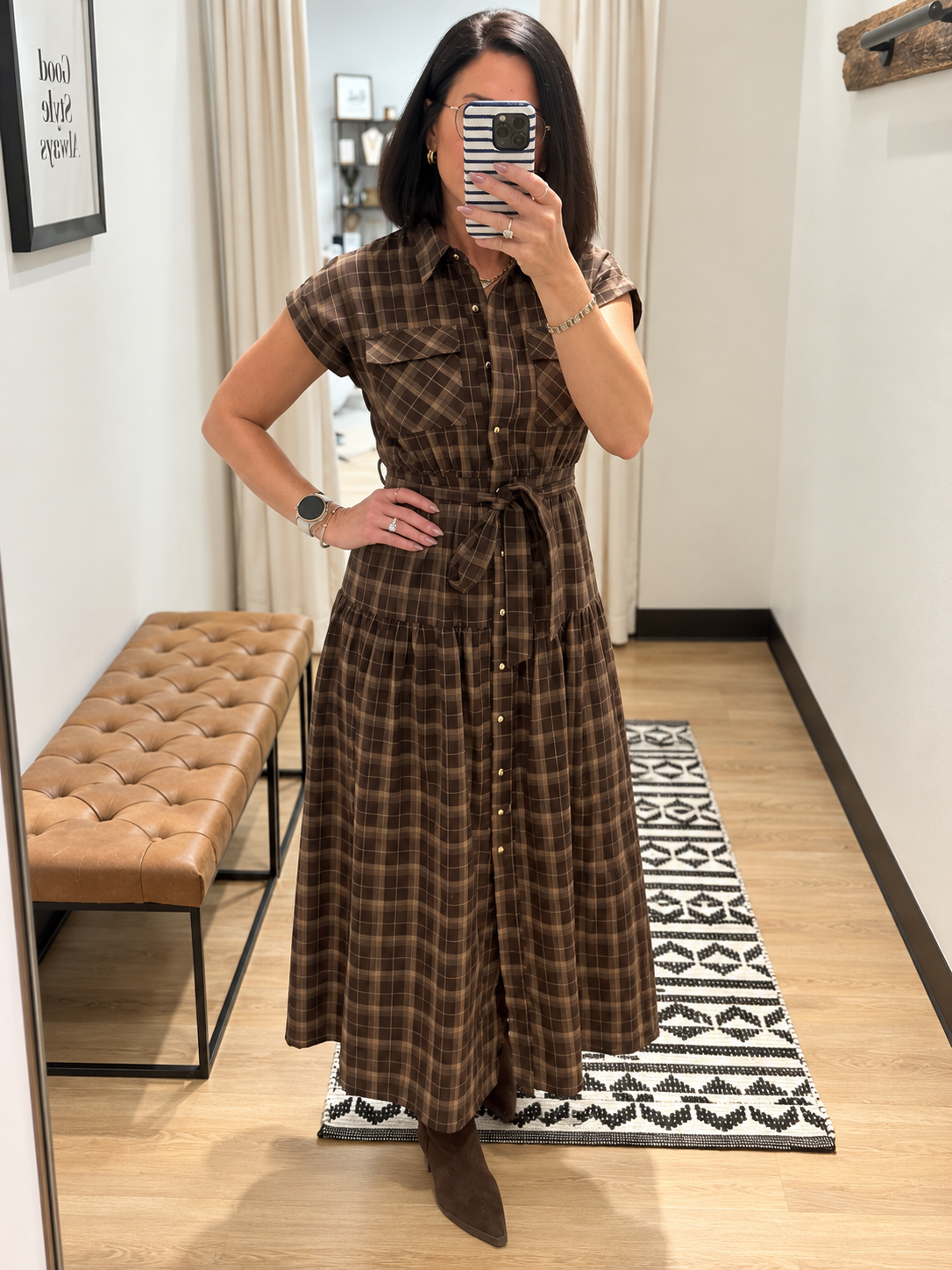Chesney Plaid Dress