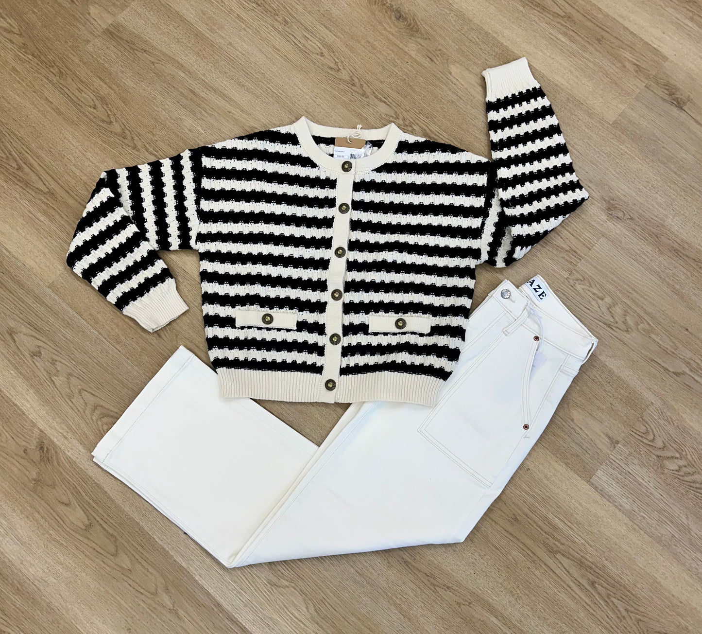 Regan Striped Cardigan