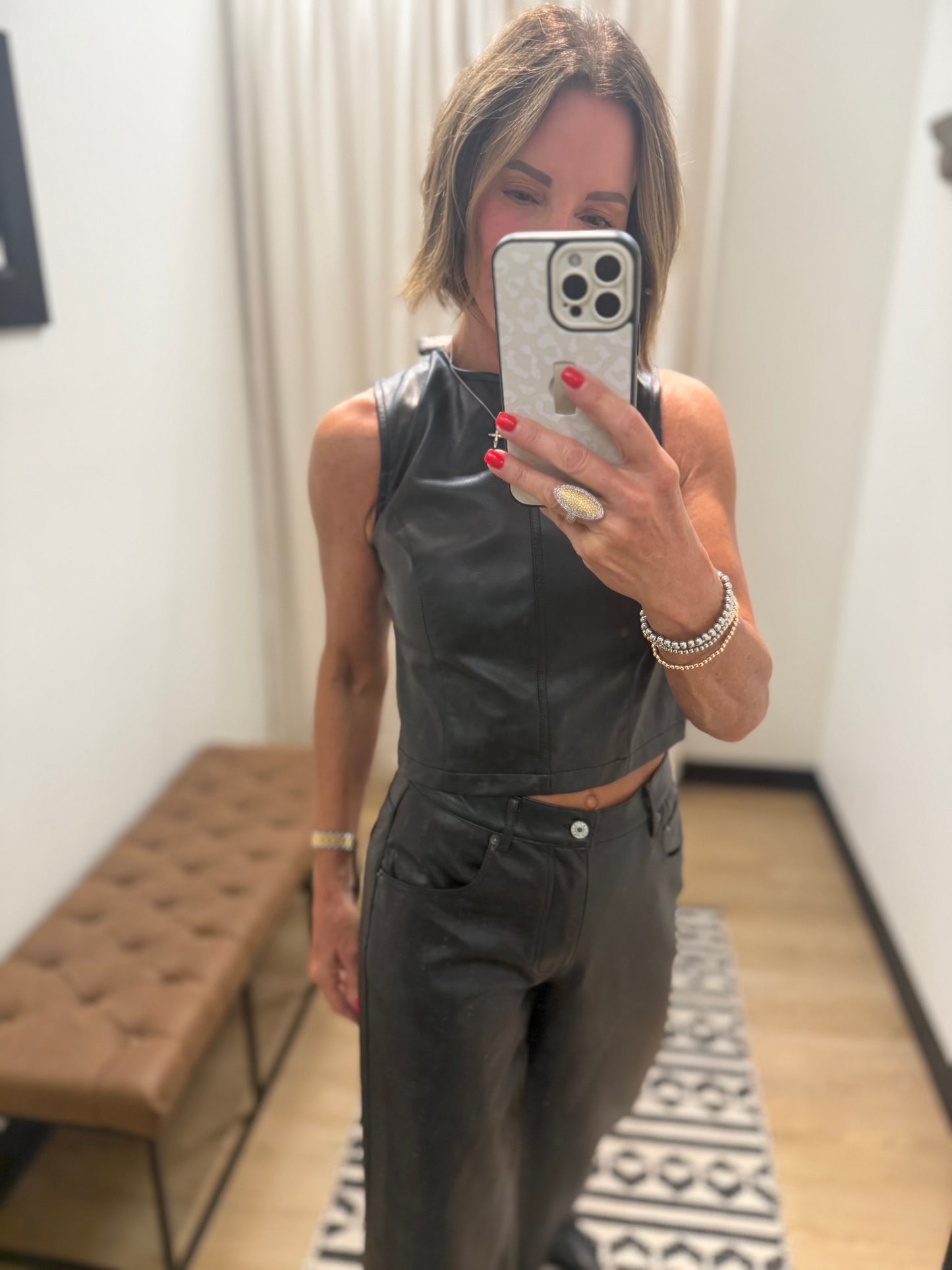 Jane Faux Leather Set