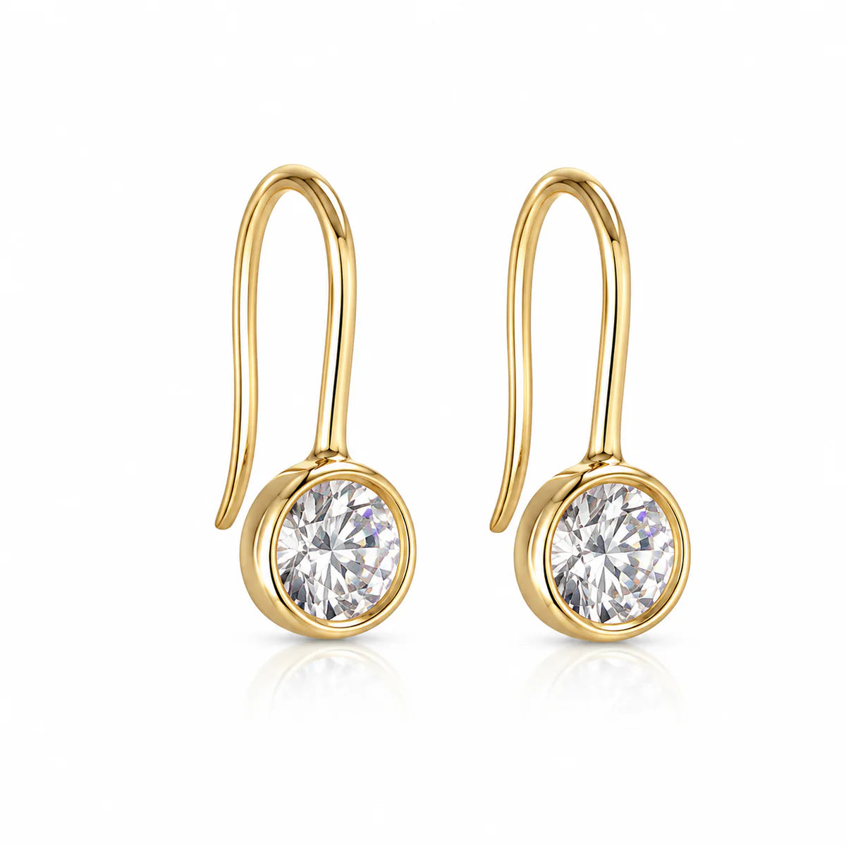 Lyla Bezel Earring 6mm