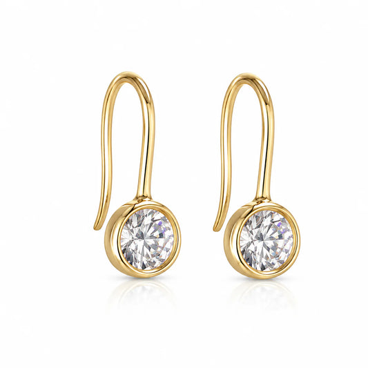 Lyla Bezel Earring 6mm