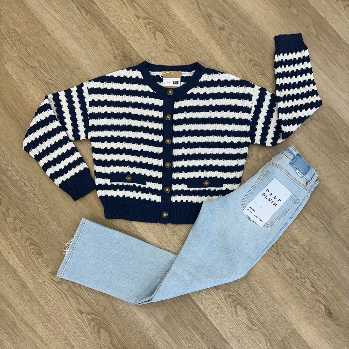 Regan Striped Cardigan