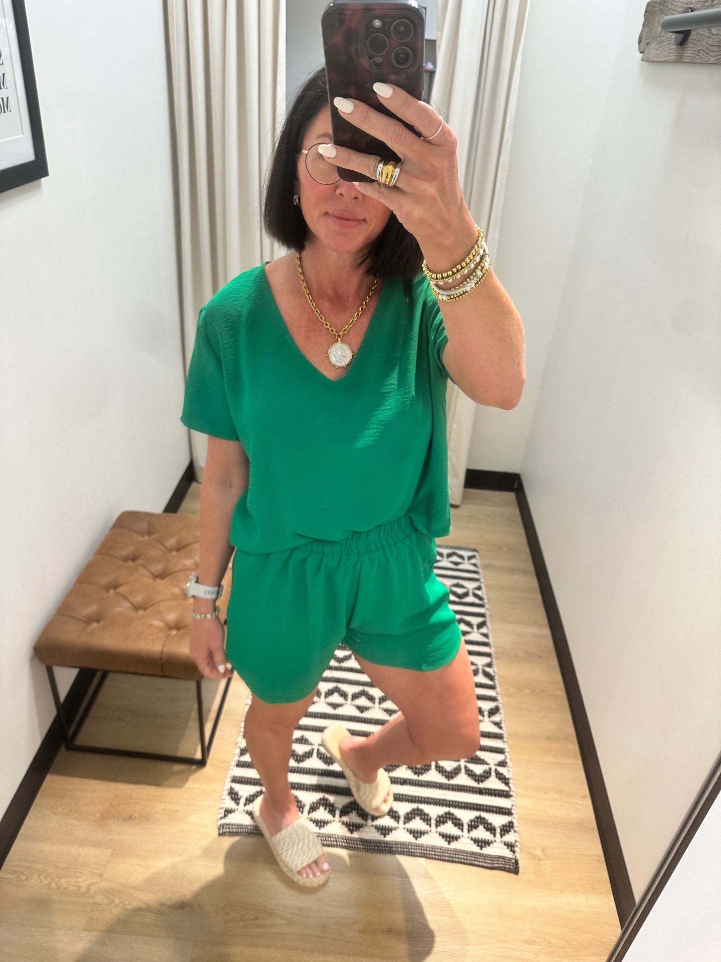 White Sands Set- Kelly Green