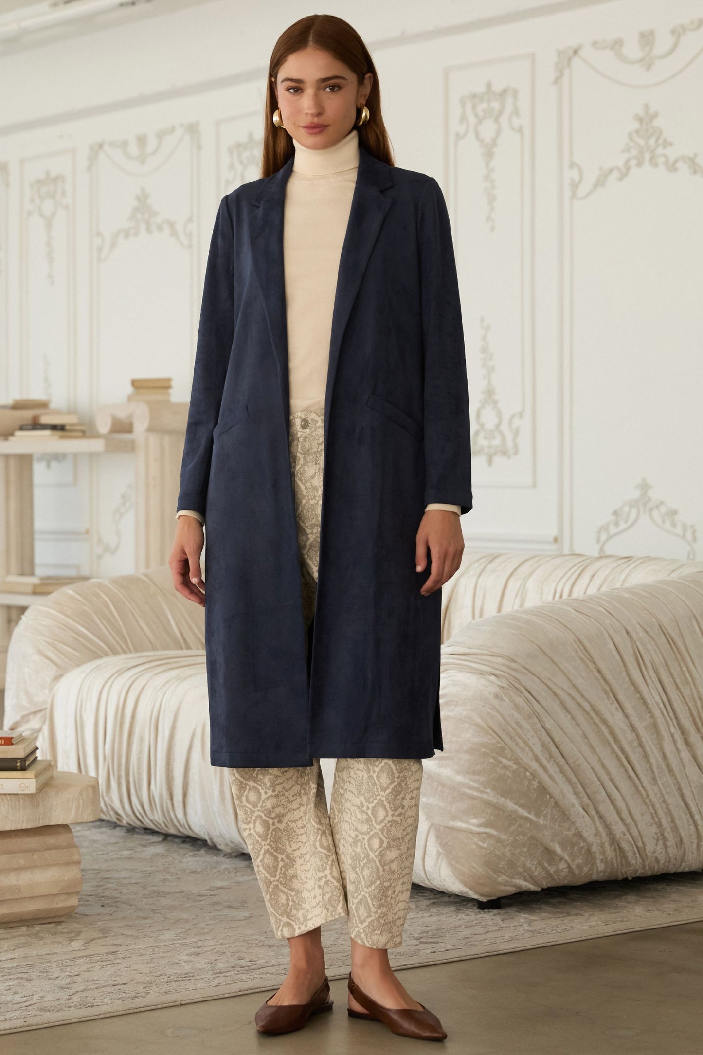 Maren Faux Suede Duster
