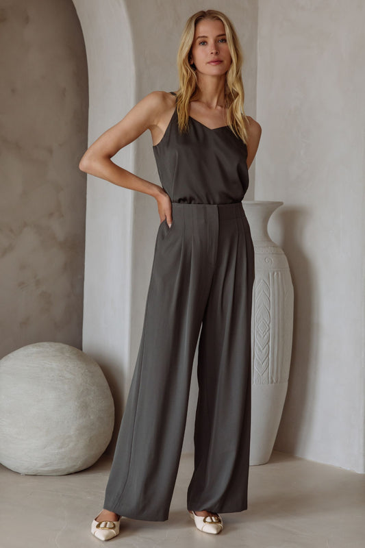 Ivy Double Strap Cami Olive