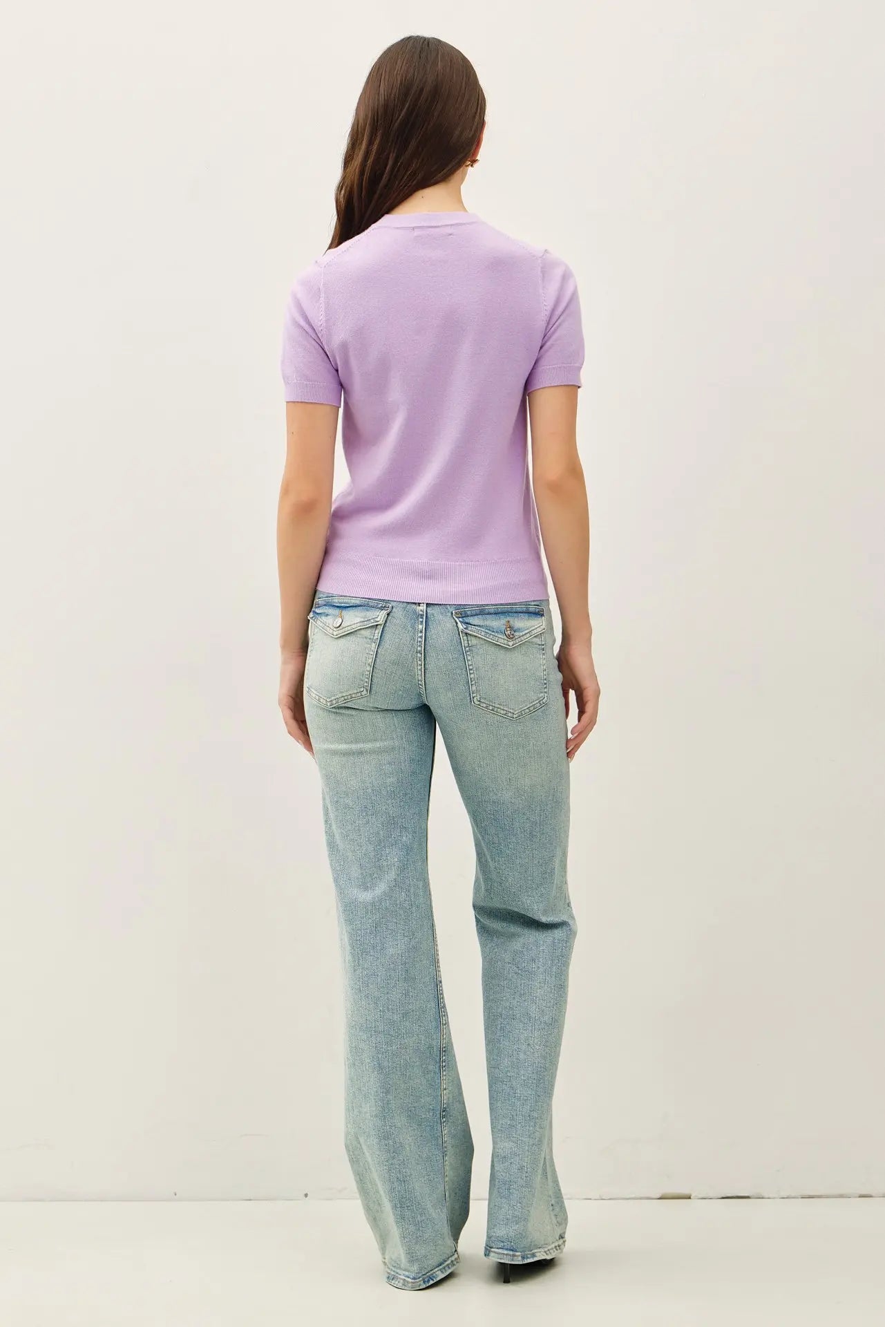 Santana Sweater Top- Lavender