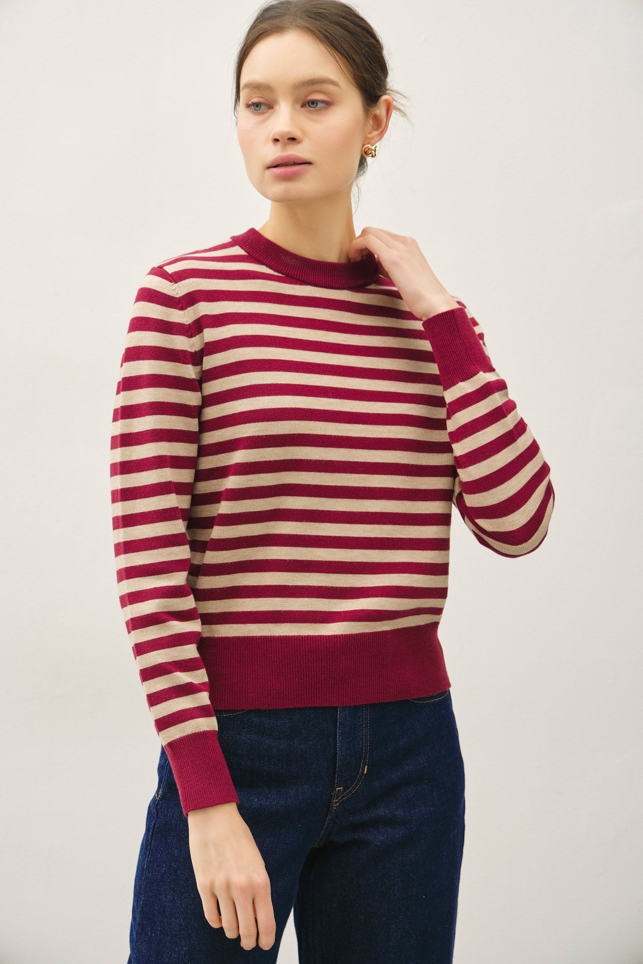 Caryn Sweater- Wine