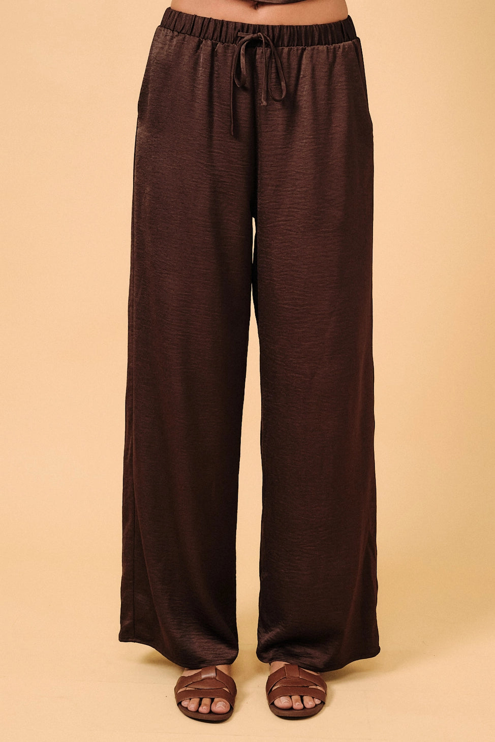 Lyndsey Satin Wide Leg Pant