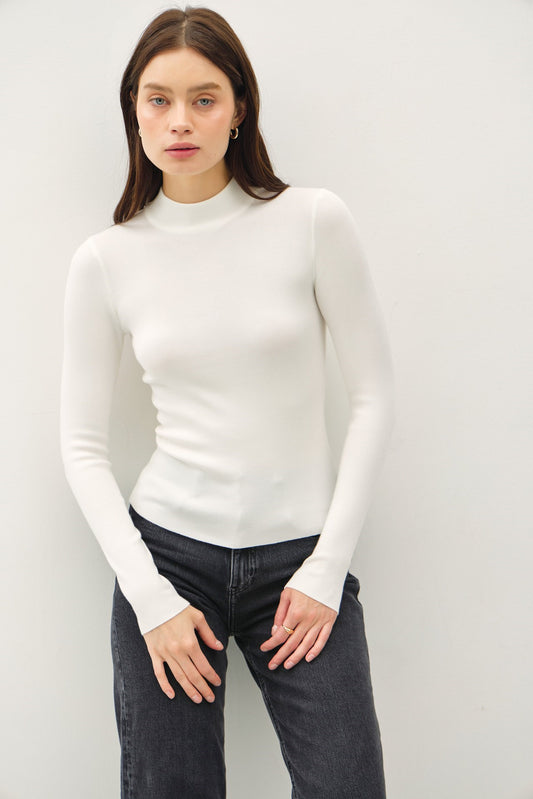 Langley Top- Ivory