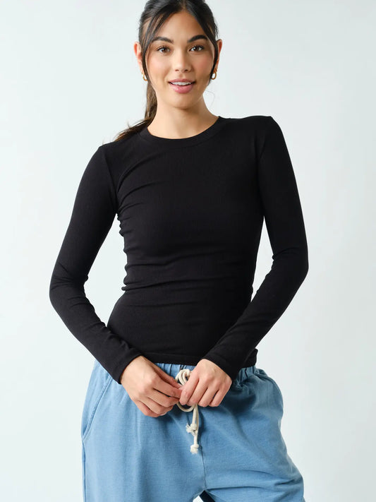 Essential L/S Ribbed Top